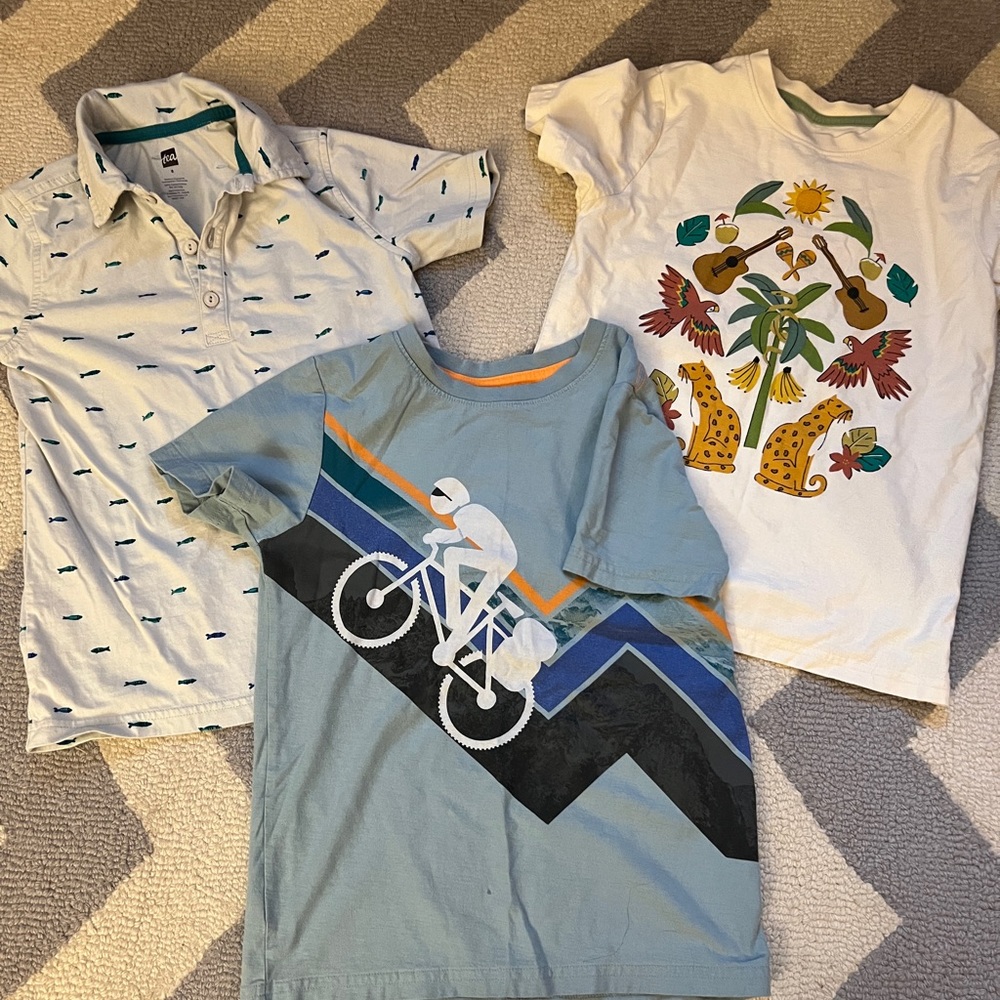 EUC Tea Collection size 8 summer shirts.